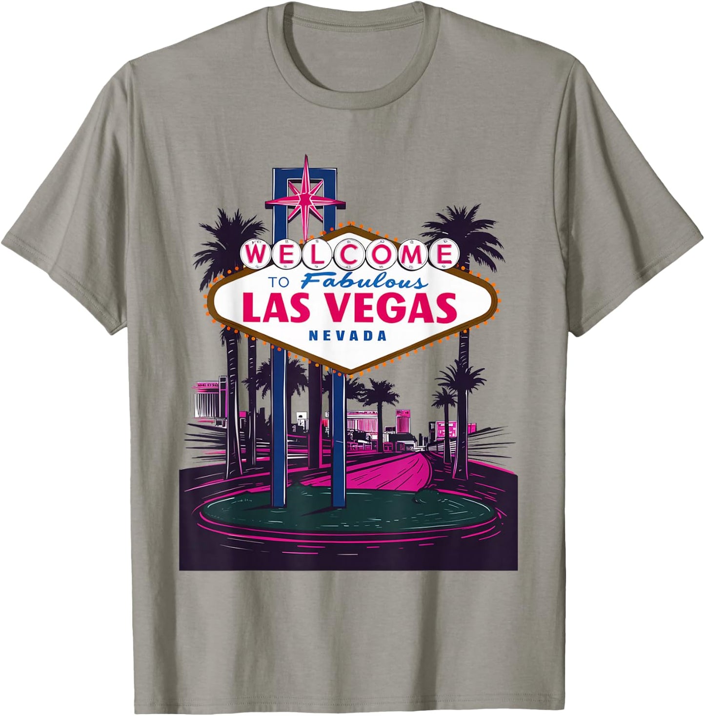 I Love Las Vegas Nevada City Vegas Souvenir Gifts Las , White T-Shirt - T-Shirt | Sand
