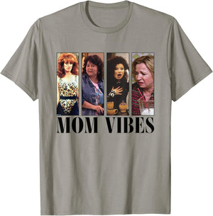 Mom Vibes Sitcom Mom Cool Mother's Day Mother's Day Vibes 70s , gray T-Shirt - T-Shirt | Sand