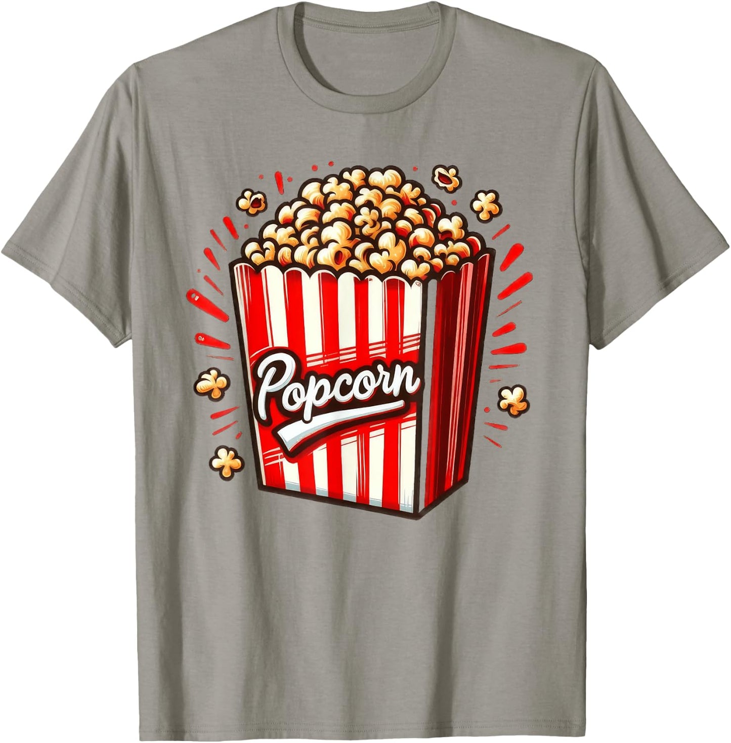 Popcorn Haarreif , White T-Shirt - T-Shirt | Sand