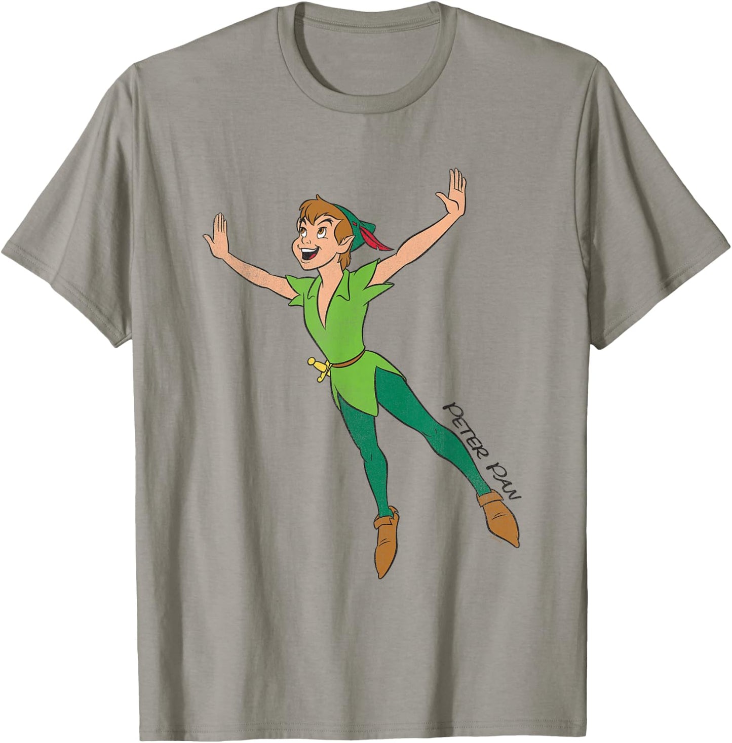 Peter Pan Flying , White T-Shirt - T-Shirt | Sand