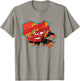 Disney Pixar Cars Ka-Chow! Lightning McQueen Colorful T-Shirt - T-Shirt | Sand