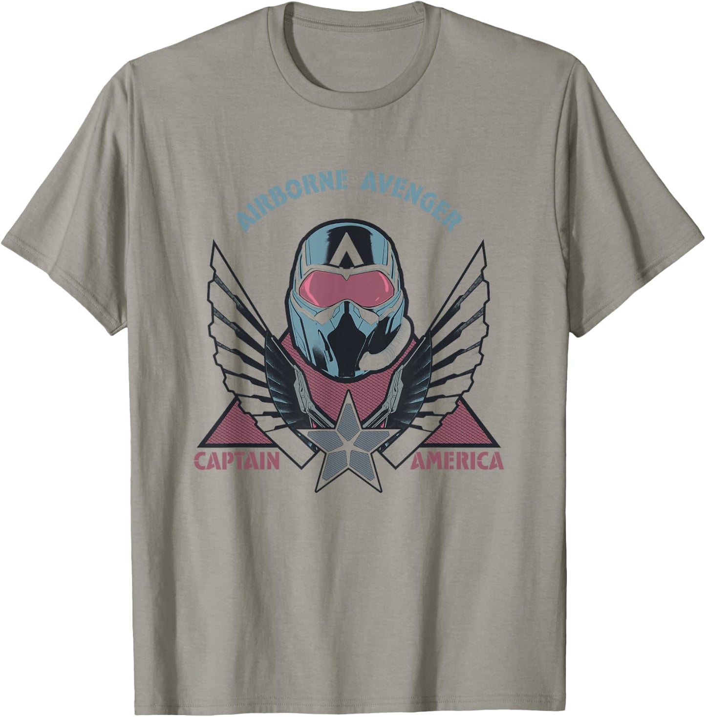 Marvel Captain America: Brave New World Airborne Avenger Cap T-Shirt - T-Shirt | Sand