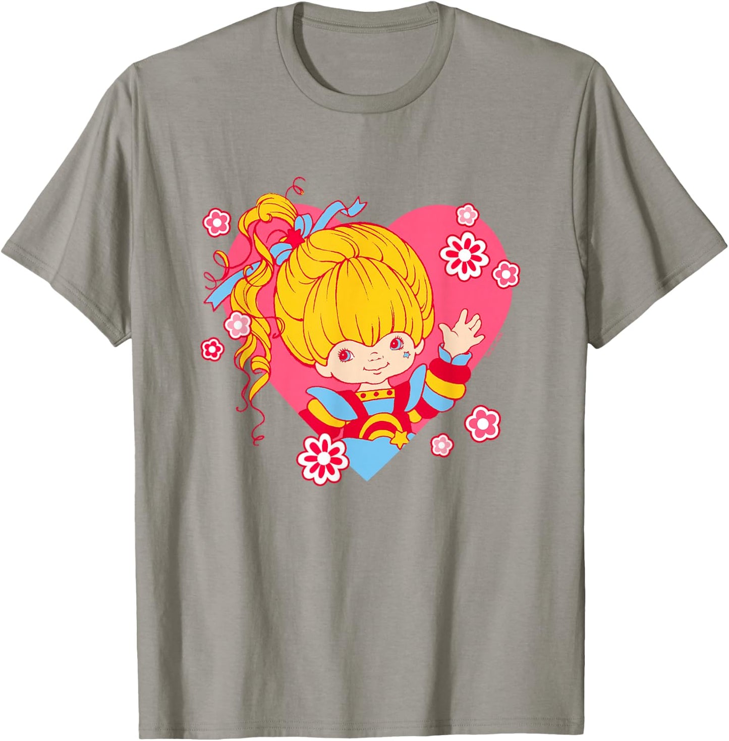 Rainbow Brite Valentine's Day Hearts & Rainbow T-Shirt - T-Shirt | Sand