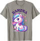 Dakota Cute Unicorn Design for Girls Name Dakota T-Shirt - T-Shirt | Sand