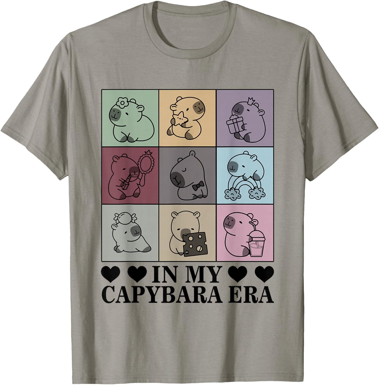 In My Capybara Era Capybara Lover Funny Capybara T-Shirt - T-Shirt | Sand
