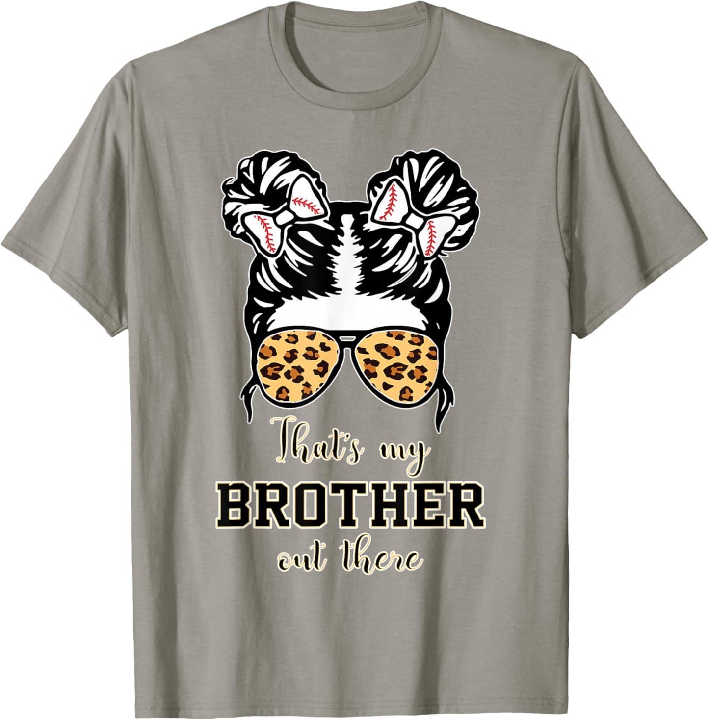 Thats My Brother Out There Baseball-Shirt Toddler Sister Kid T-Shirt - T-Shirt | Sand
