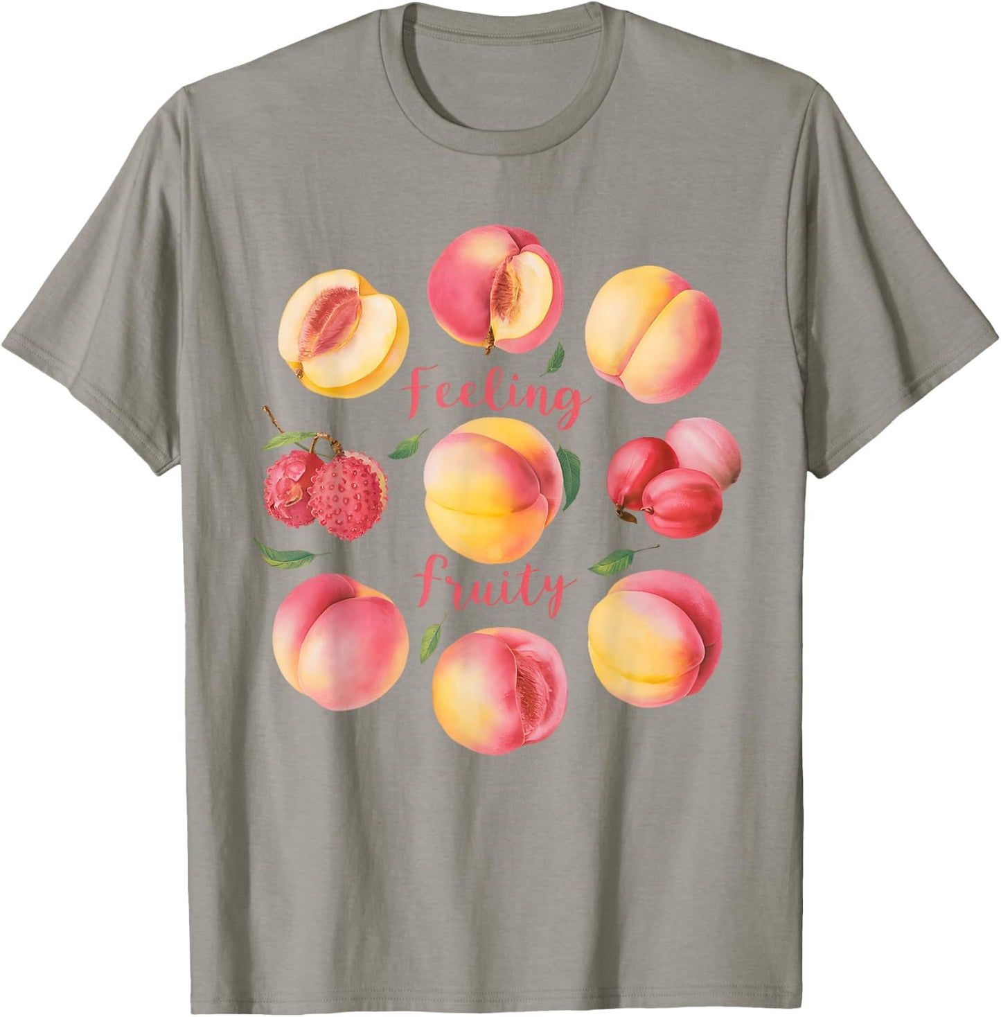 LGBTQ+ Feeling Fruity Peach Sapphic Subtle Pride Lesbian T-Shirt - T-Shirt | Sand