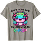 Funny Axolotl K-pop Kids Teens Girls K pop Korean Pop Music T-Shirt - T-Shirt | Sand