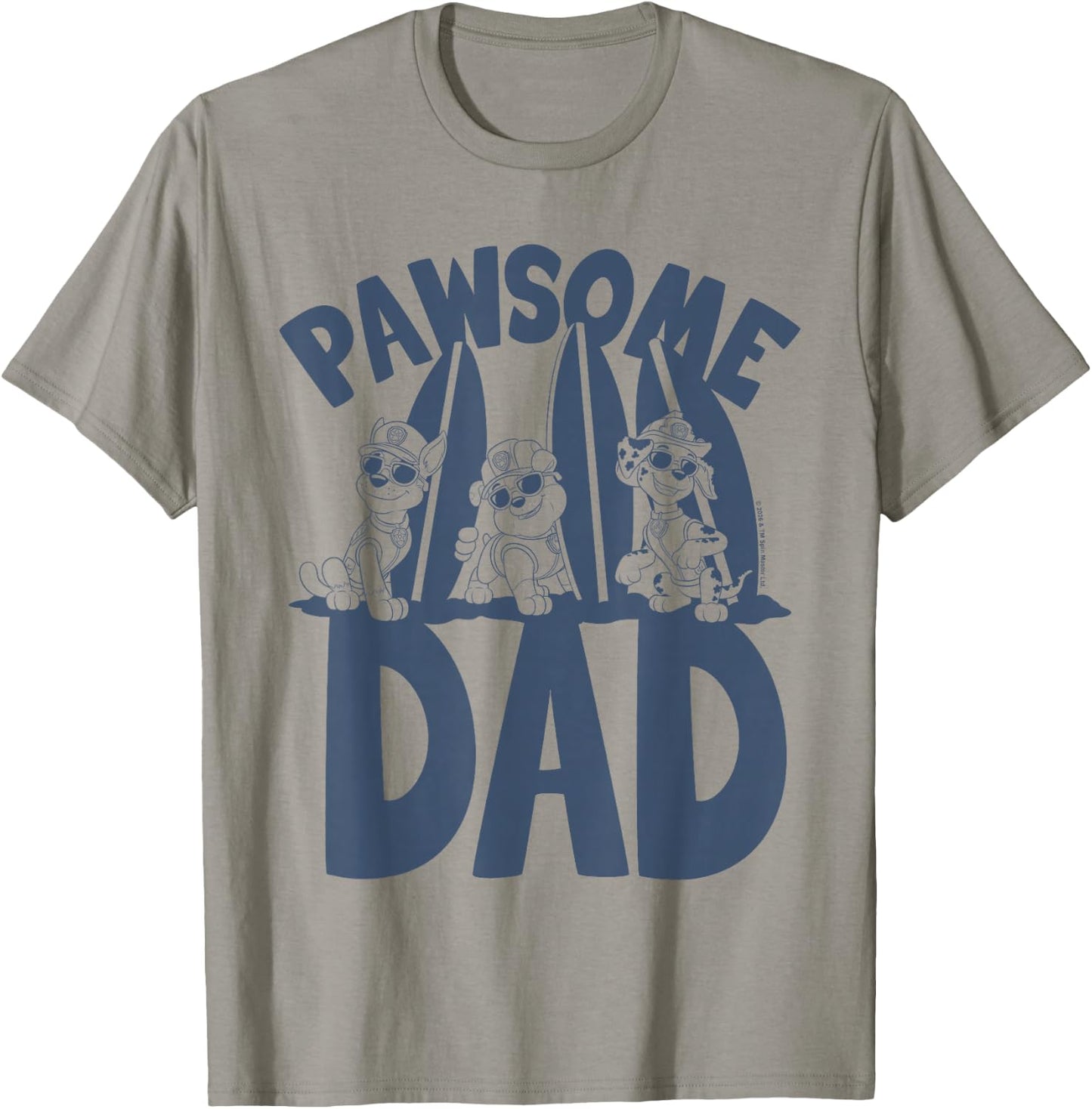 Paw Patrol Father's Day Pawsome Dad T-Shirt - T-Shirt | Sand
