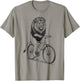 Vintage Lion Cat Shaped Cycling T-Shirt - T-Shirt | Sand