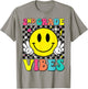 Girls 2nd Grade Vibes Smile Face Back to School Second Grade T-Shirt - T-Shirt | Sand