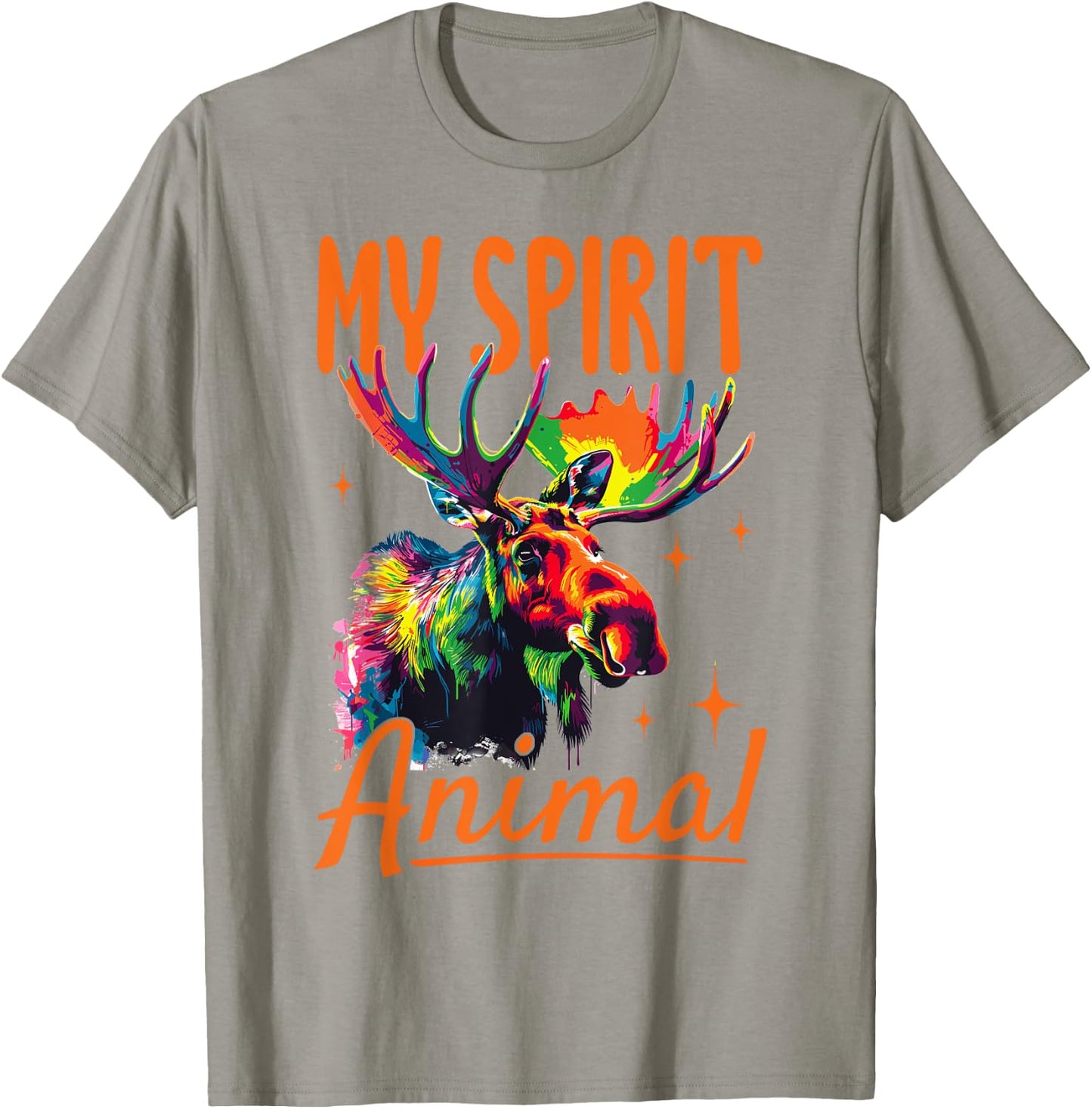 Funny Moose Animal my spirit animal T-Shirt - T-Shirt | Sand