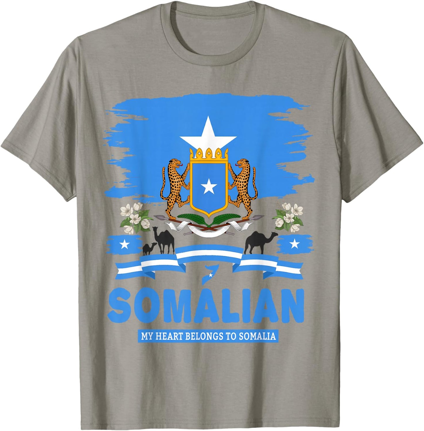Somalian Flag Heritage Outfit Idea Somalia flag T-Shirt - T-Shirt | Sand