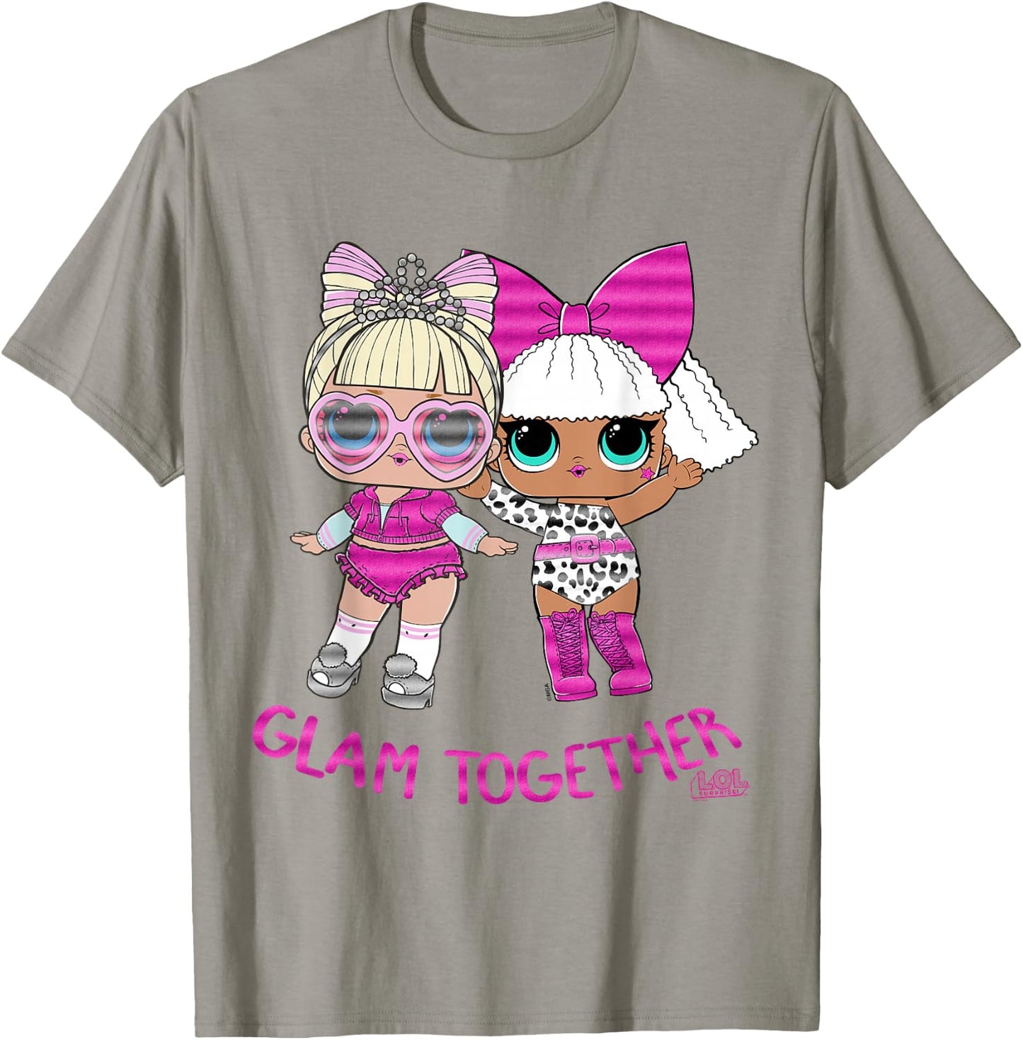 L.O.L. Überraschung! Pink Glitter GLAMOUR ZUSAMMEN T-Shirt - T-Shirt | Sand