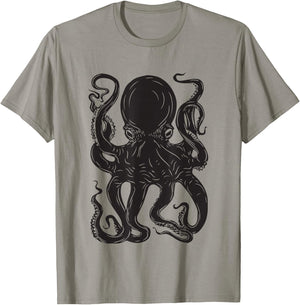 Cool Octopus Stuff Men Women Kraken Kids Octopus T-Shirt - T-Shirt | Sand