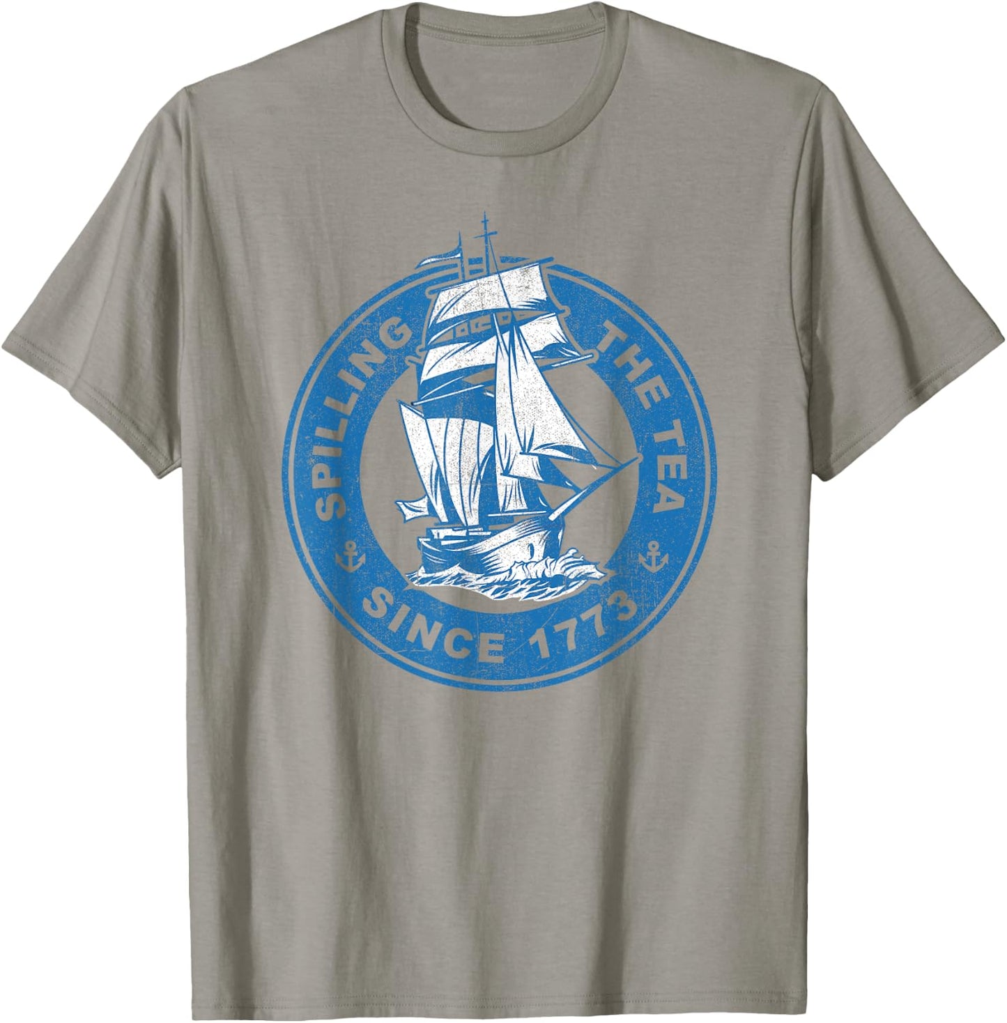 Spilling The Tea Since 1773 Funny US History Teacher Boston T-Shirt - T-Shirt | Sand