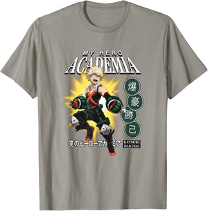 Ripple Junction x My Hero Academia Katsuki Bakugo Anime , Blue, S T-Shirt - T-Shirt | Sand