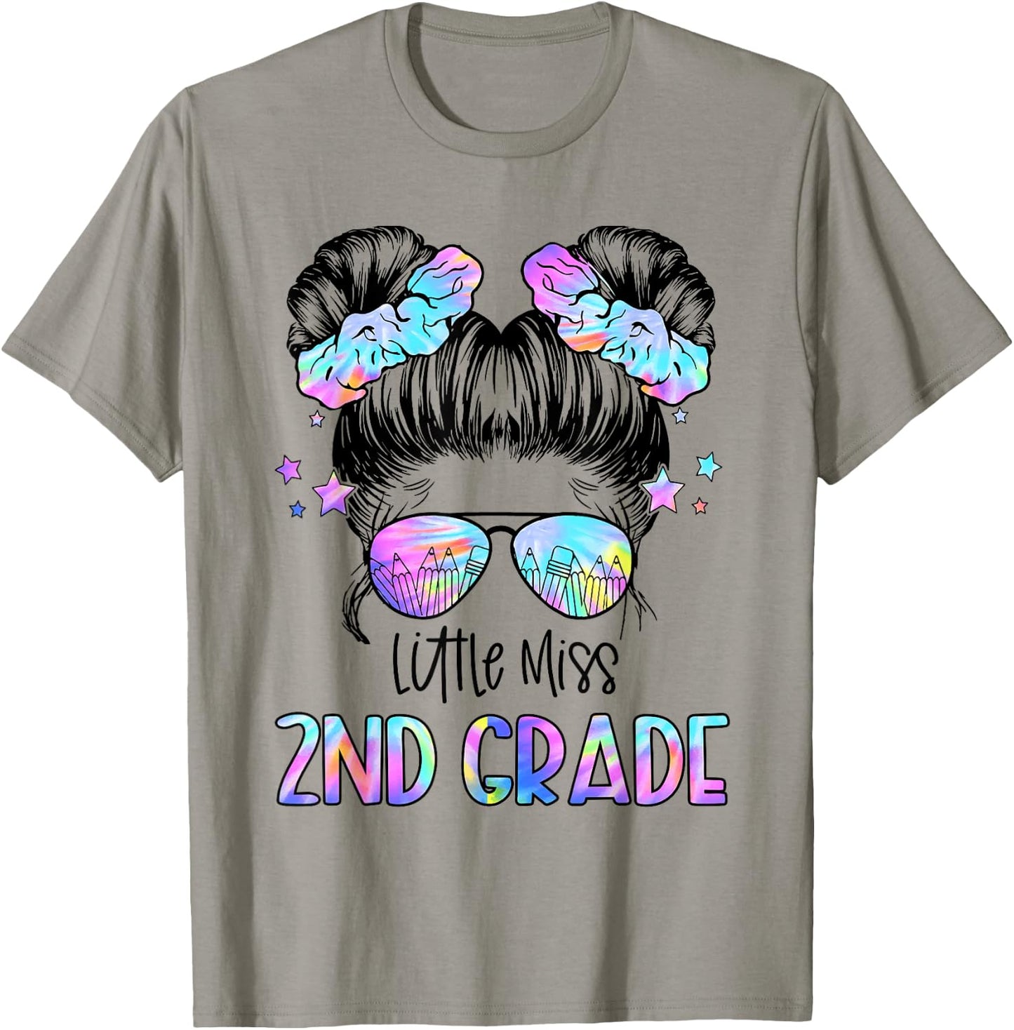 Little Miss 2nd Grade First Day Of School Second Grade Girls T-Shirt - T-Shirt | Sand