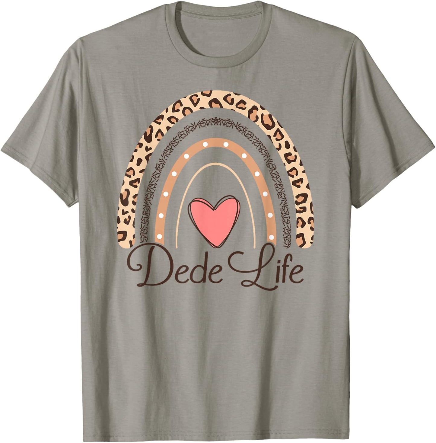 Dede Life Boho Rainbow Funny Grandma Dede T-Shirt - T-Shirt | Sand