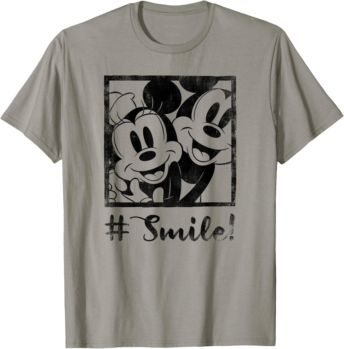 Disney Mickey Mouse Minnie Hashtag Smile T-Shirt - T-Shirt | Sand