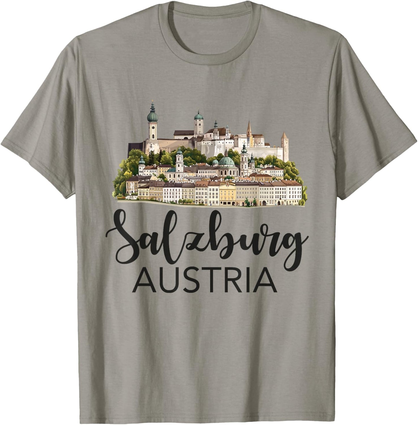 Salzburg Austria Souvenir Men Women Reminder Retro Vacation T-Shirt - T-Shirt | Sand