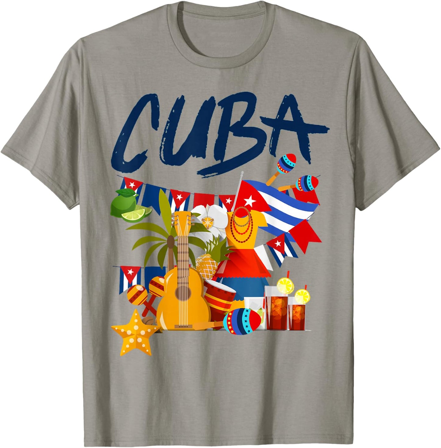 Kubanische Flagge Outfit Ideen für Kinder & Hispanic Kuba Flagge T-Shirt - T-Shirt | Sand