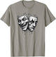 SMILE NOW CRY LATER Masks Gangster Cholo Payaso Chicano T-Shirt - T-Shirt | Sand