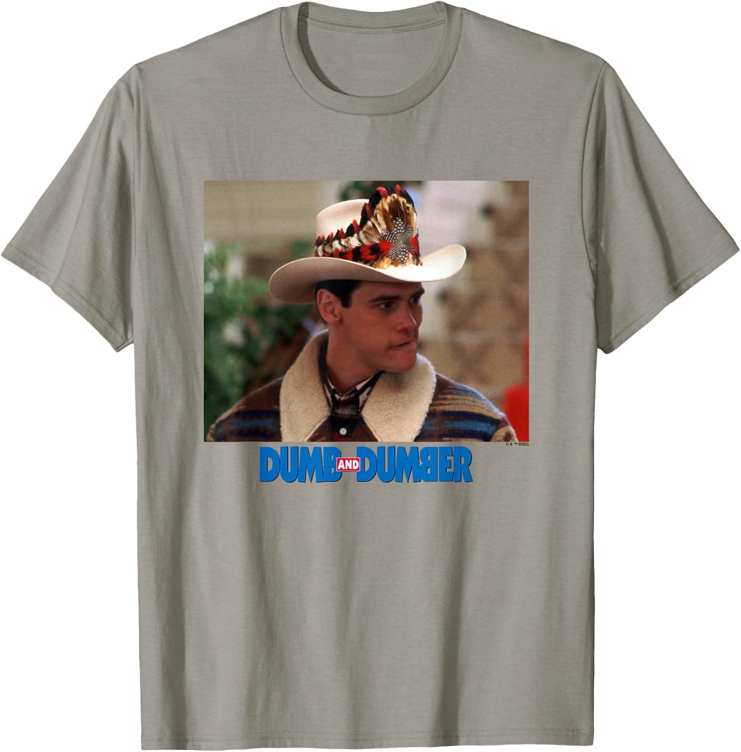 Dumb and Dumber Lloyd Christmas Dressed As Cowboy Scene T-Shirt - T-Shirt | Sand
