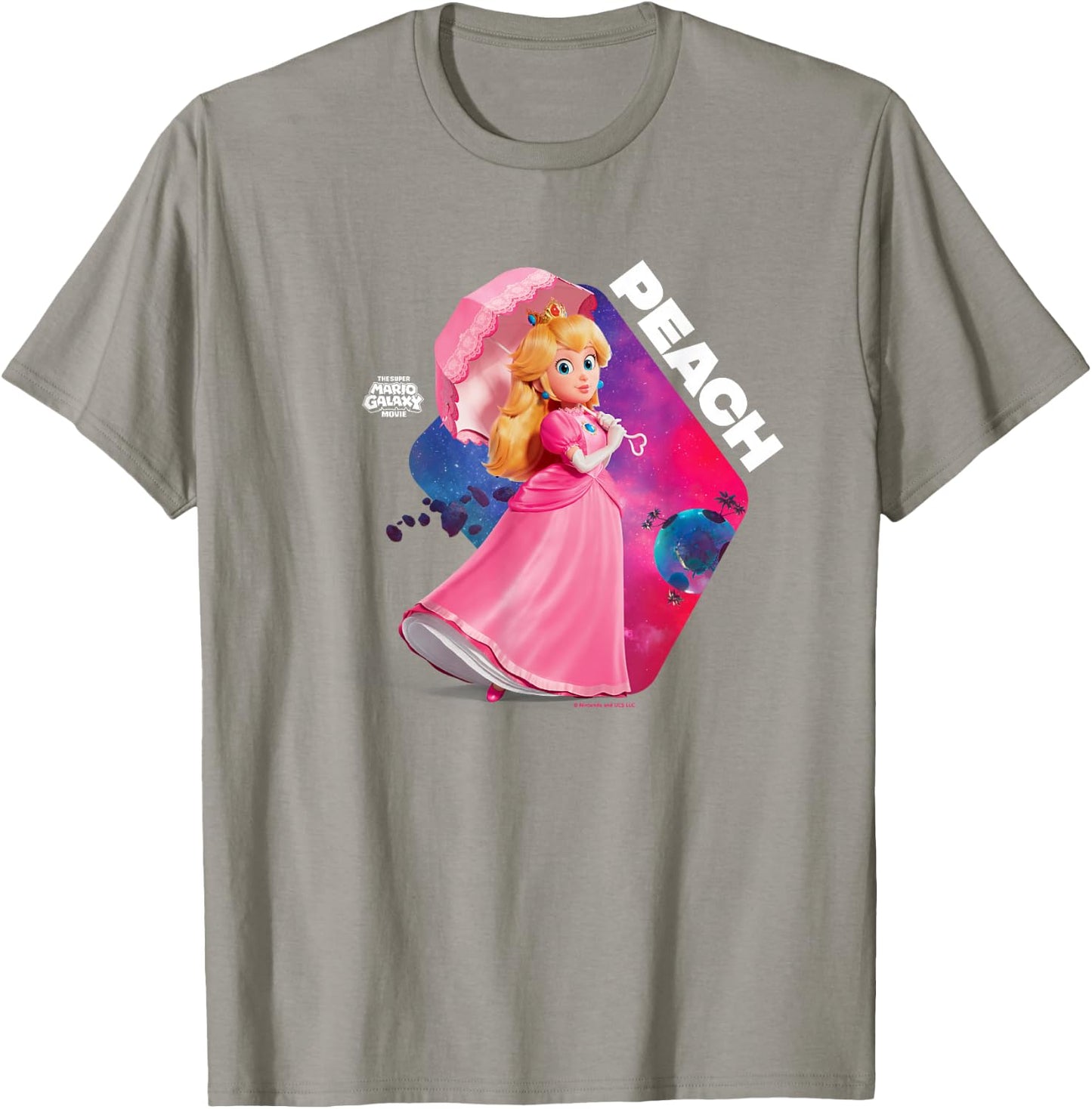 The Super Mario Galaxy Movie Cosmic Princess Peach T-Shirt - T-Shirt | Sand