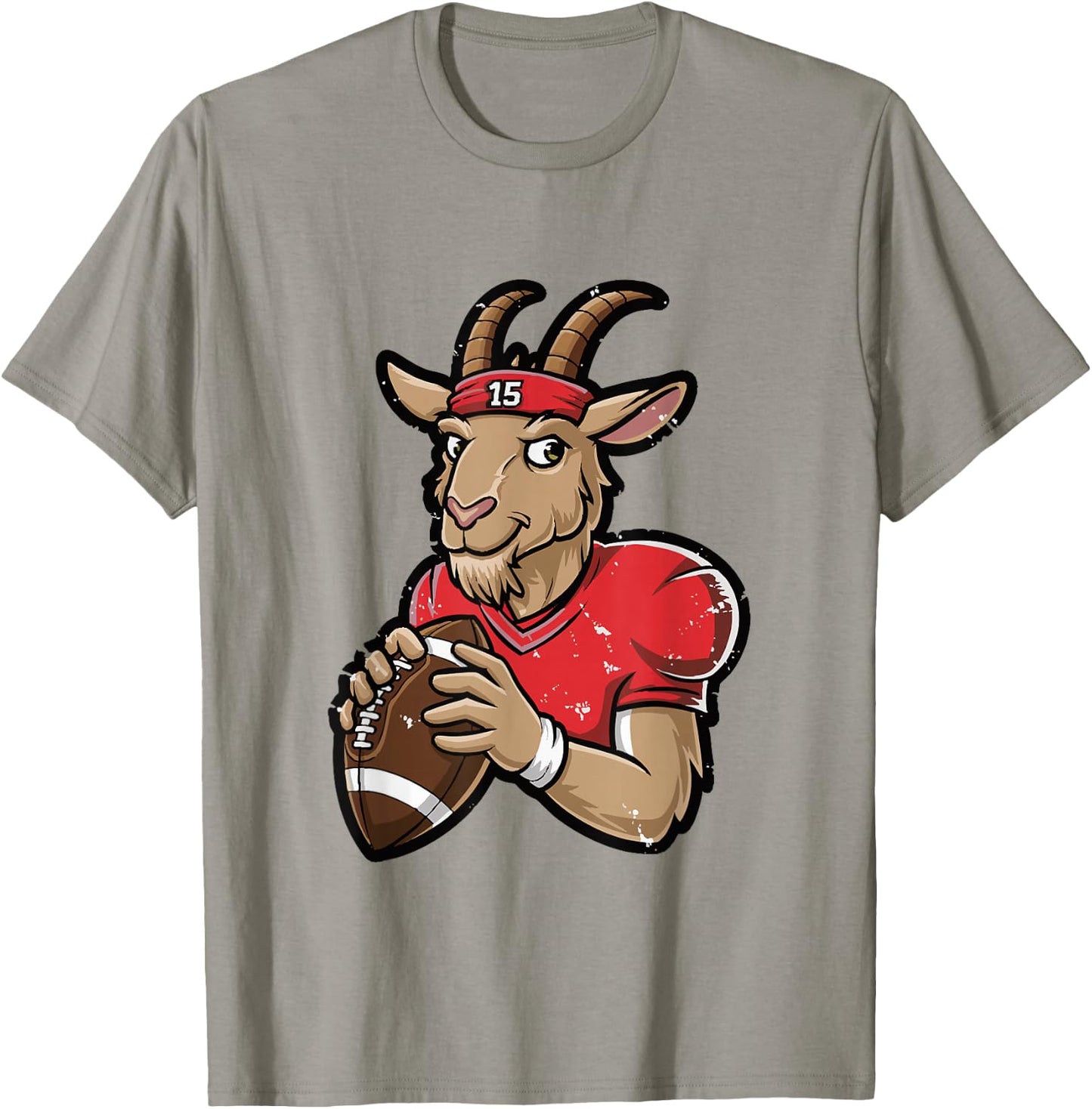 GOAT 15 - Funny G.O.A.T. T-Shirt - T-Shirt | Sand