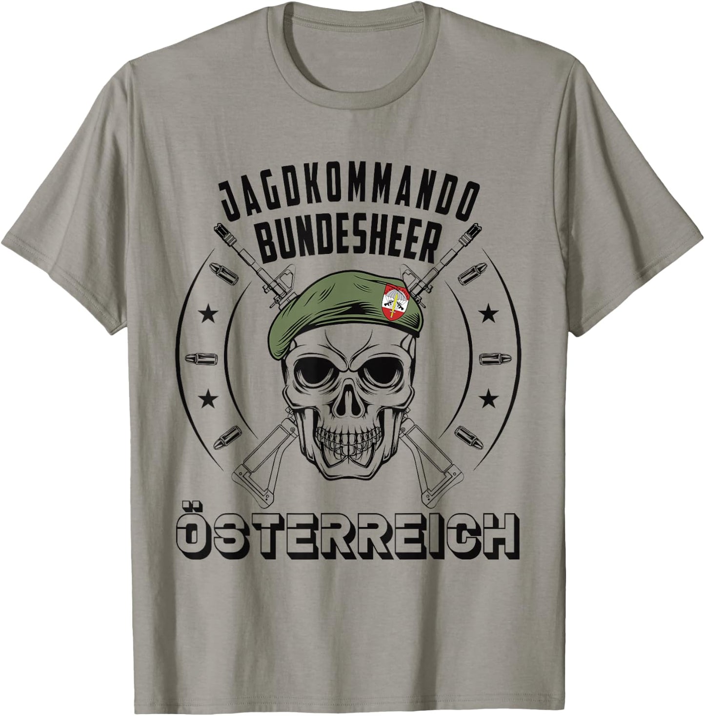 Österreichische Spezialkraft Jagdkommando Österreich Militär T-Shirt - T-Shirt | Sand