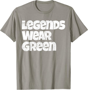 Legends Wear Green Spirit Wear Team Game Color War Funny T-Shirt - T-Shirt | Sand