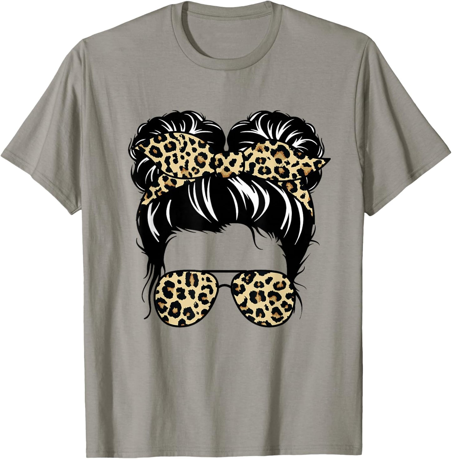 Mom Life Kidlife Mama und Tochter Leopard Passende Outfits T-Shirt - T-Shirt | Sand