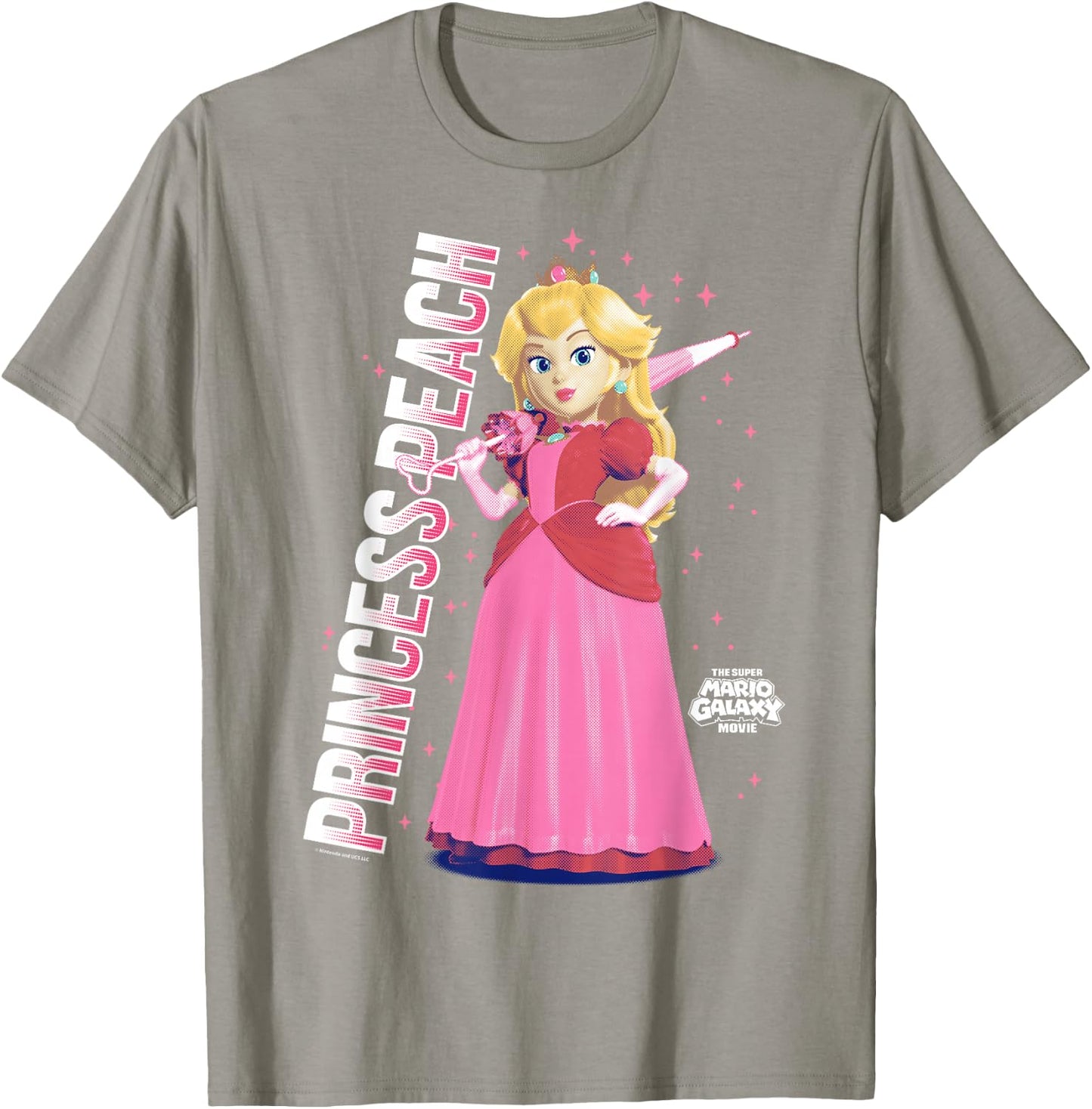 The Super Mario Galaxy Movie Galatic Princess Peach T-Shirt - T-Shirt | Sand
