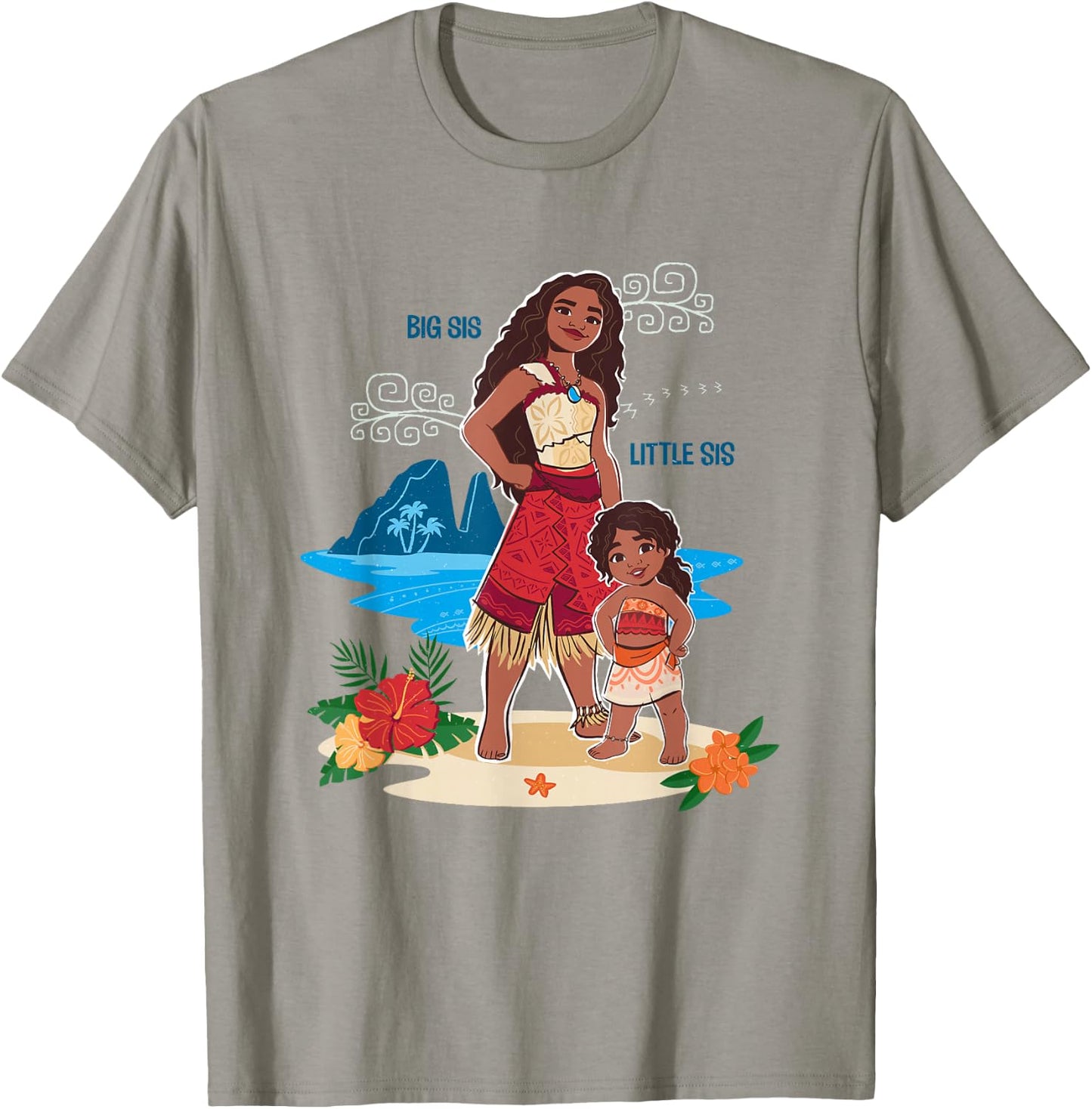 Disney Moana 2 Big Sis Little Sis Oceania Tropical Duo T-Shirt - T-Shirt | Sand