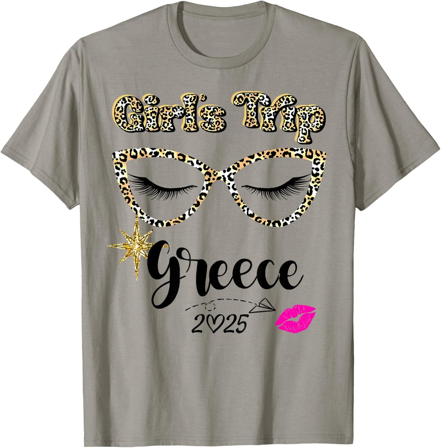 Girls Trip Greece 2025 Shirts Weekend Birthday Squad T-Shirt - T-Shirt | Sand