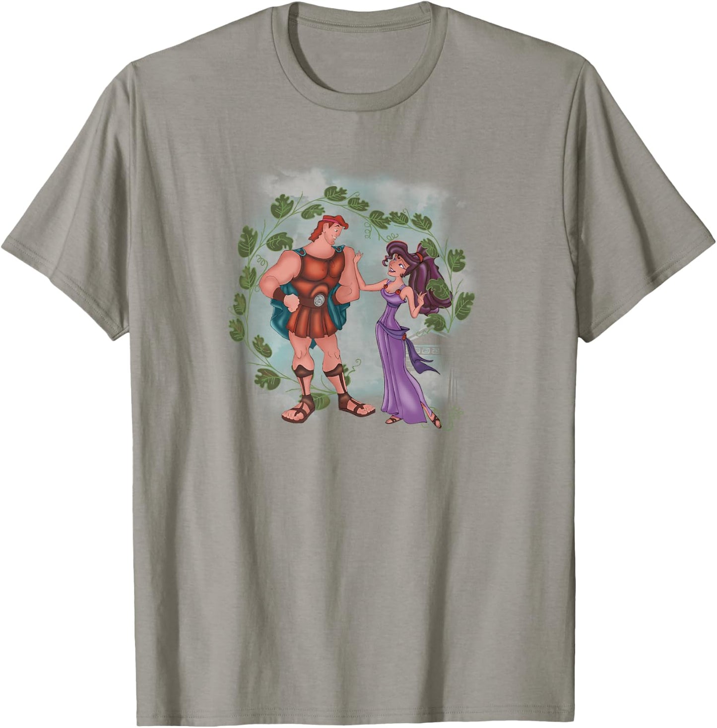 Disney Hercules Meg And Herc Fine Art Pose T-Shirt - T-Shirt | Sand