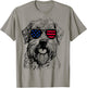 Soft Coated Wheaten Terrier Dog 4th July America USA Flag Women Kids Men T-Shirt - T-Shirt | Sand