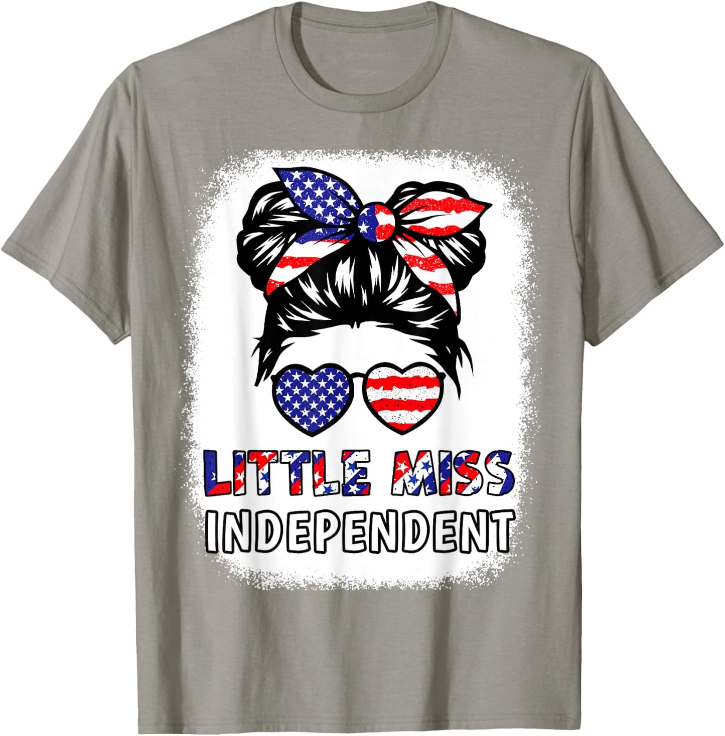 American Girl Little Miss Independent 4th July Shirt Toddler T-Shirt - T-Shirt | Sand