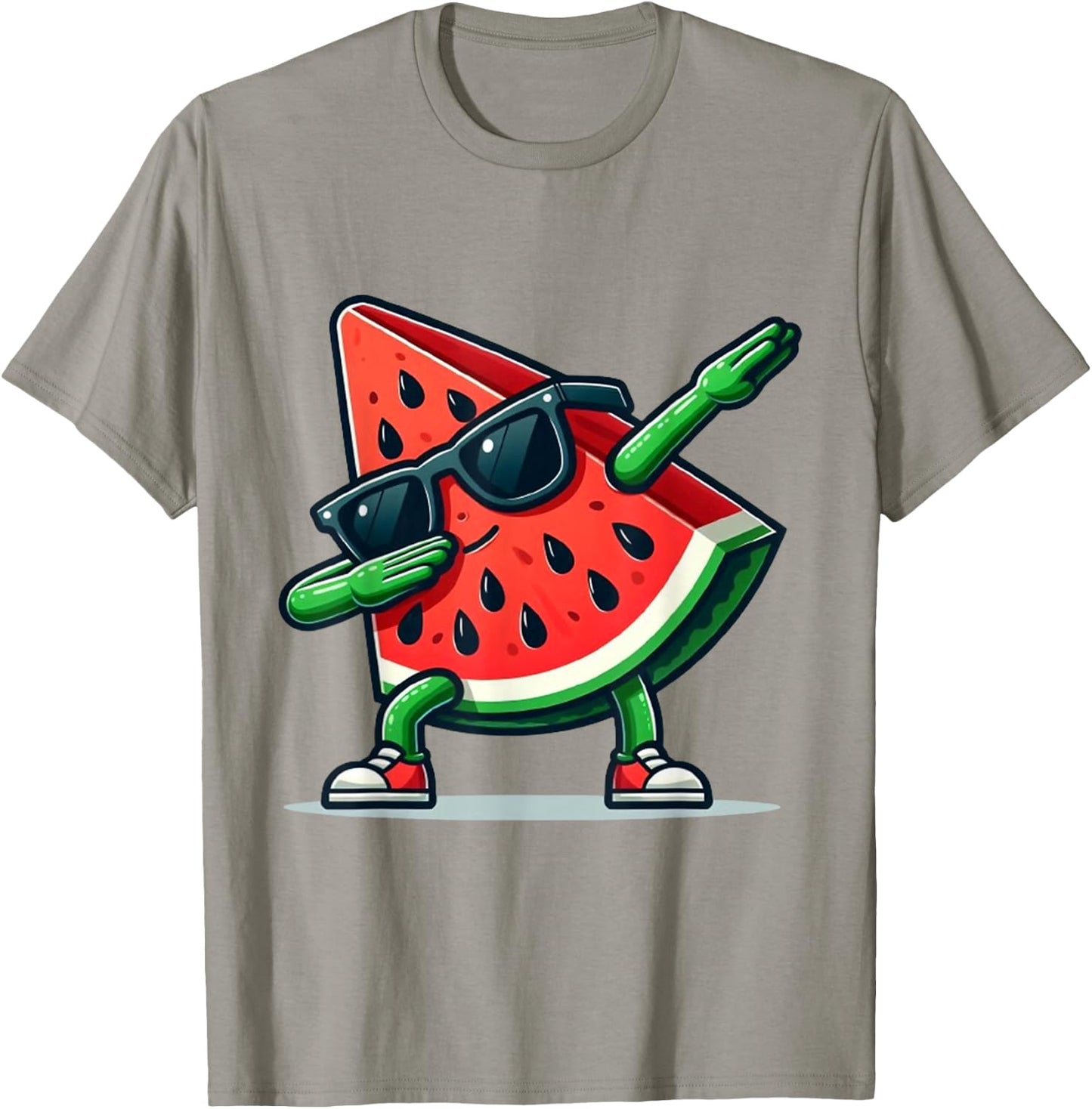 Funny Watermelon Sunglasses, white, S T-Shirt - T-Shirt | Sand
