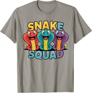 Snake Squad Design for Snake Lover Stuff | Cool Snake T-Shirt - T-Shirt | Sand