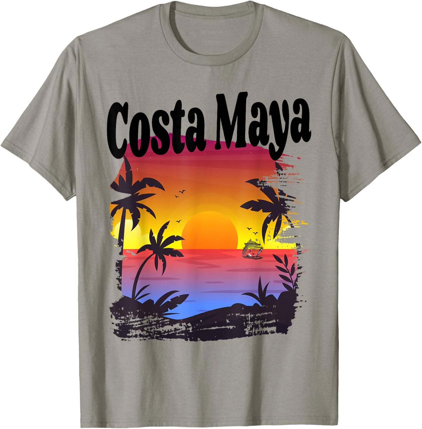 Costa Maya Caribbean Cruise Ship Beach Vacation Getaway T-Shirt - T-Shirt | Sand