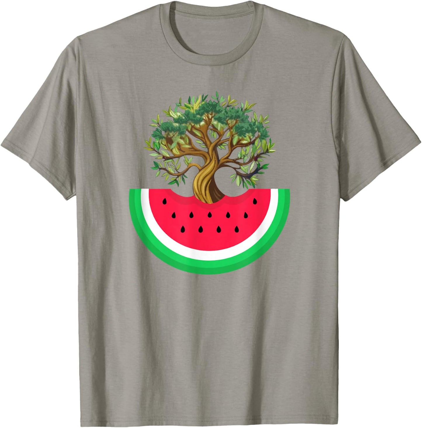 Palestine Watermelon Palestinian Olive Freedom for Palestine , Blue, S T-Shirt - T-Shirt | Sand