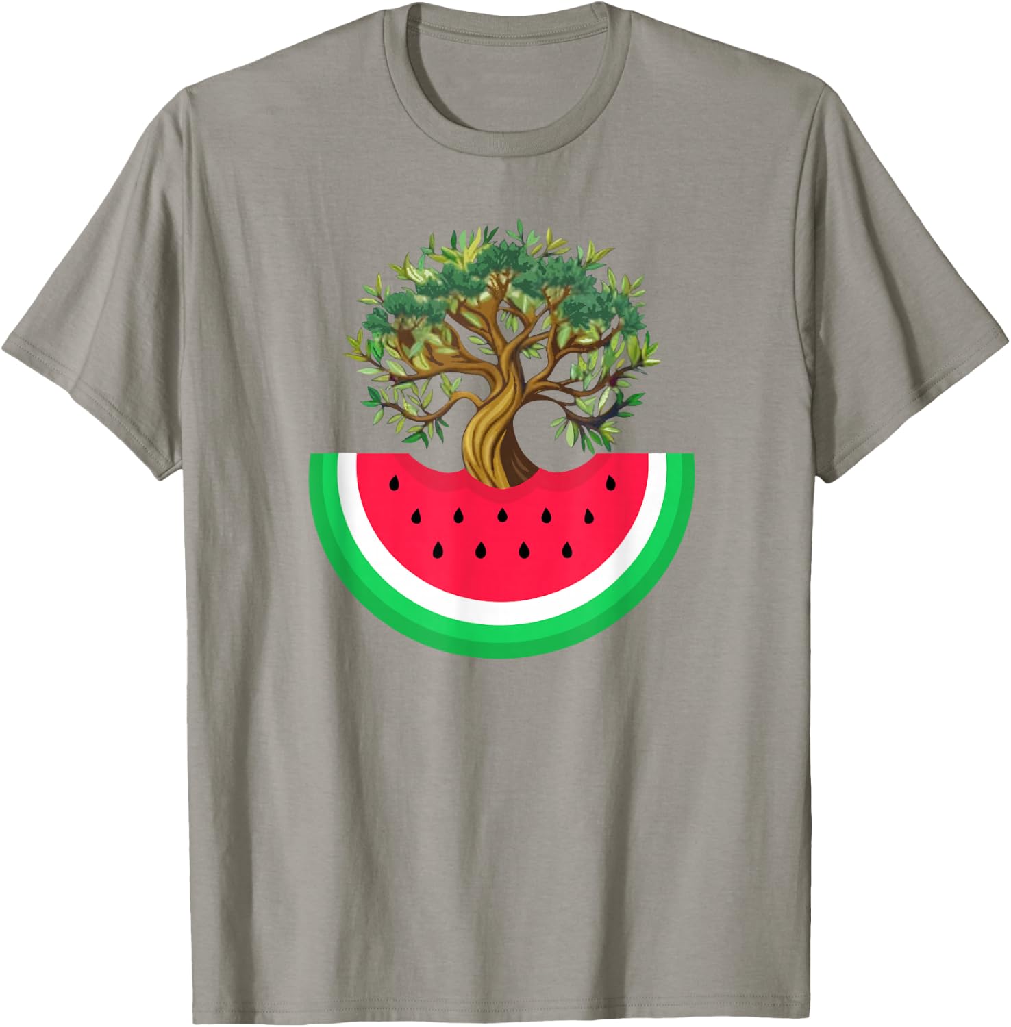 Palestine Watermelon Palestinian Olive Freedom for Palestine , Blue, S T-Shirt - T-Shirt | Sand