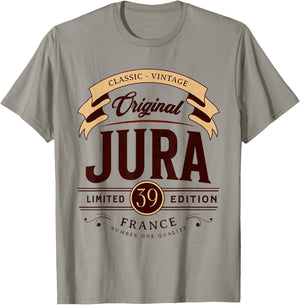Vintage Jura Department France , grey, S T-Shirt - T-Shirt | Sand