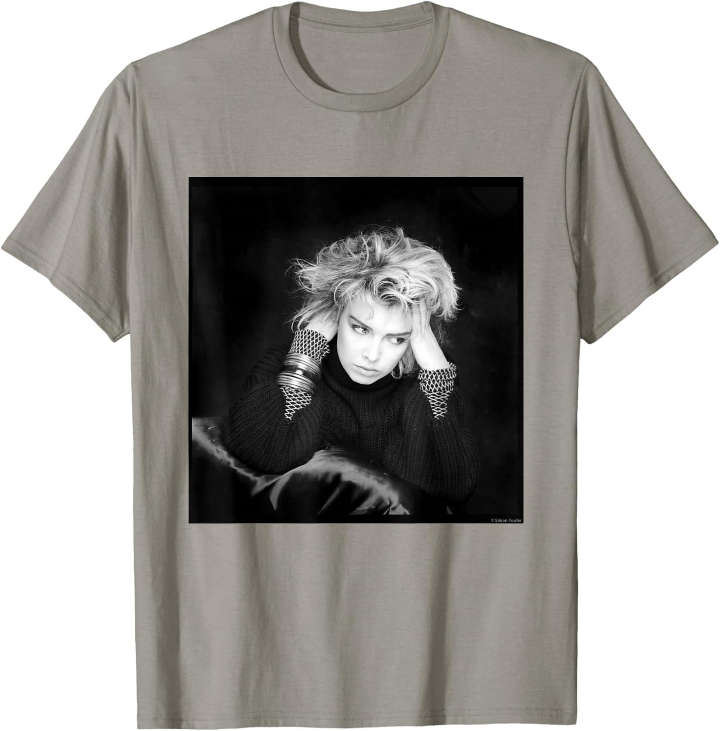Kim Wilde Photo Shoot by Simon Fowler , grey, S T-Shirt - T-Shirt | Sand
