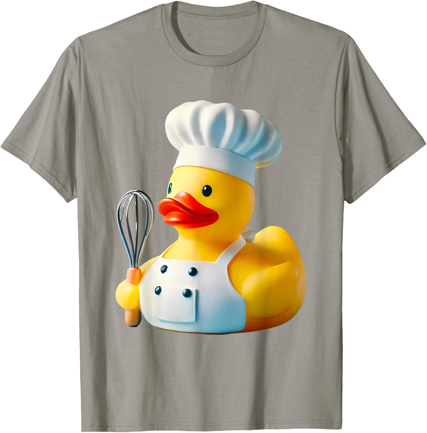 Chef Rubber Duck Cook Ducky Duckie T-Shirt - T-Shirt | Sand