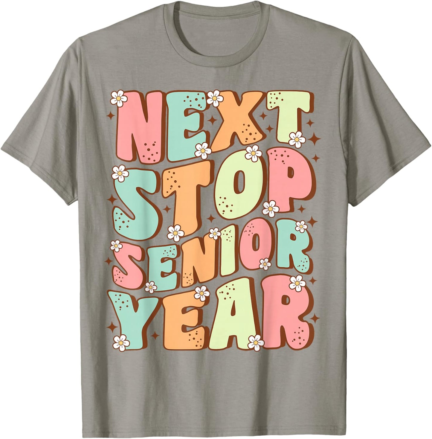 Next Stop Senior Year Cute Groovy Last Day of 11th Grade T-Shirt - T-Shirt | Sand