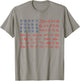 Seashell USA Flag America 250th Anniversary 4th of July T-Shirt - T-Shirt | Sand