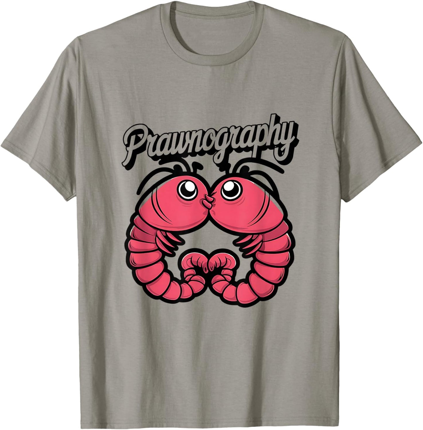 Seafood Lover Prawnography Funny Shrimp T-Shirt - T-Shirt | Sand